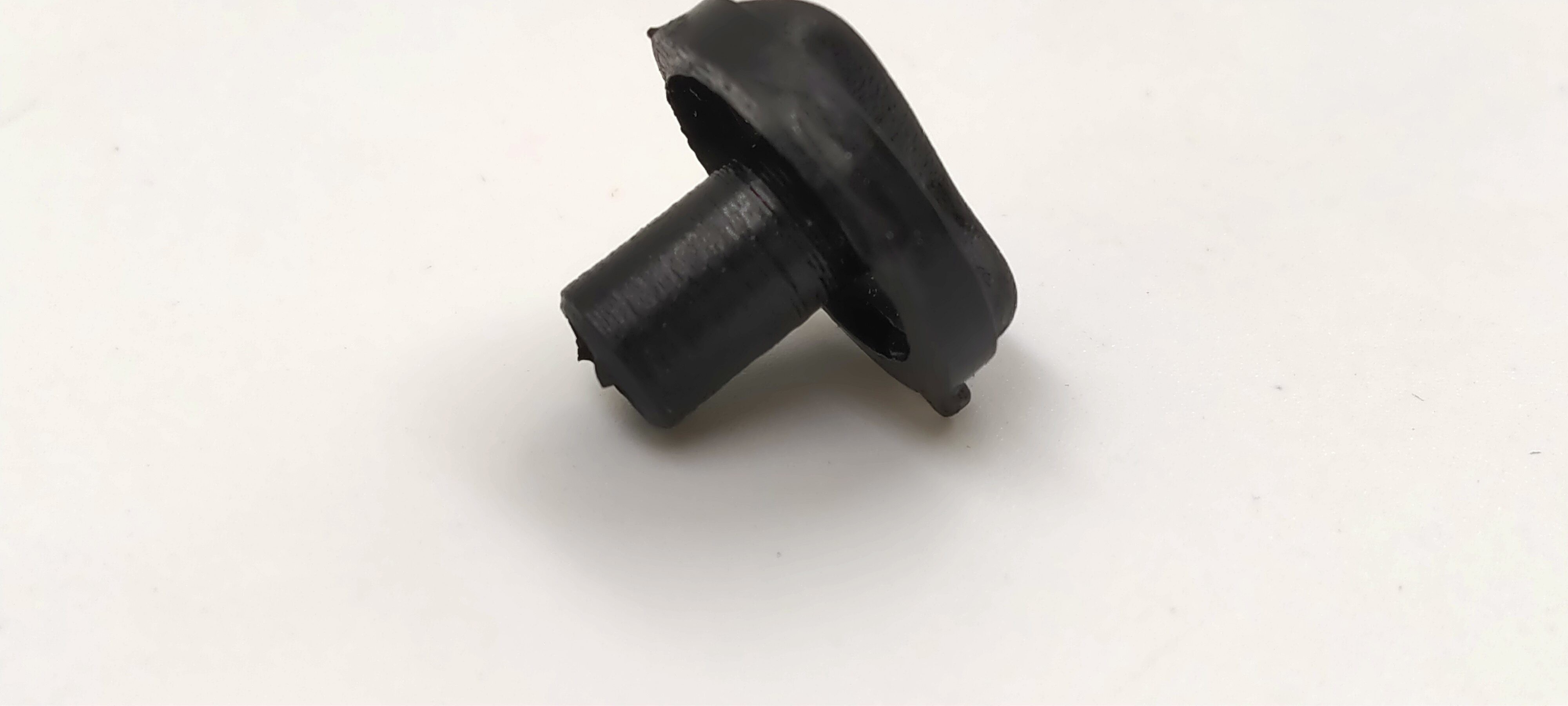 Plastic Control Knob - Color: Black And Gray