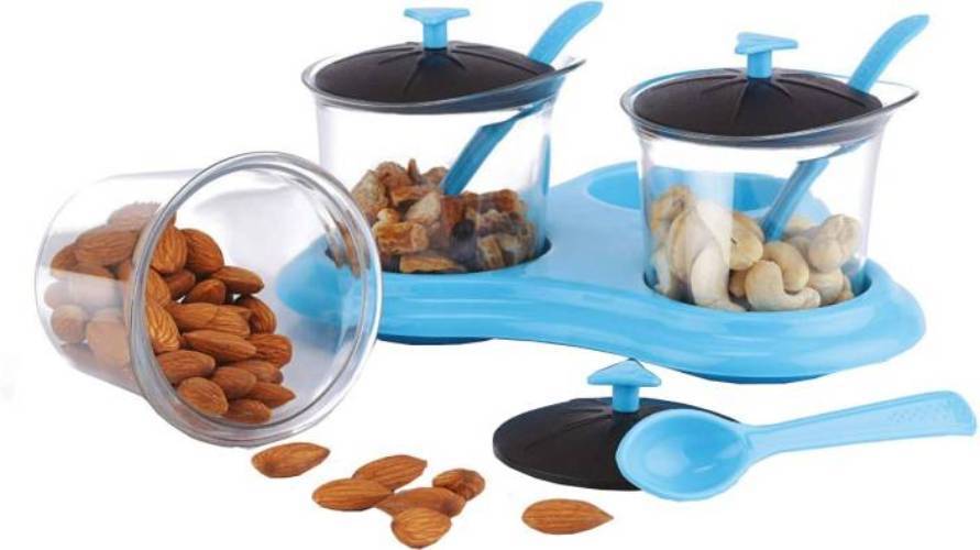 Orange Metallic Multipurpose Dining Set Of 3