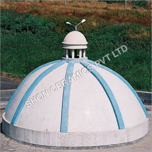 Modular Dome Tile - Glass Mosaic Design , Polished Finish for Elegant Aesthetics with Durability Against Sunlight and Weather Elements