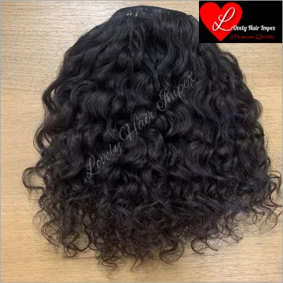 Curly Human Hair Extensions - Remy Indian Human Hair, Soft Natural Texture and Easy to Style