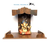 प्रीमियम लकड़ी की दीवार मंदिर