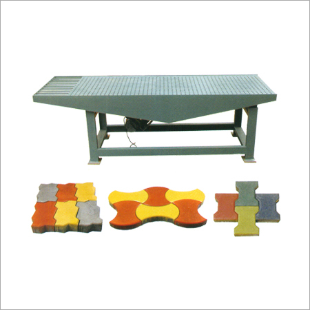 Interlocking Paver Block Vibrating Table - Steel Build, 1.5m x 1m Dimensions | 1.5 HP Motor, 50 Hz Vibration Frequency, 220 V Voltage, 200 kg Weight