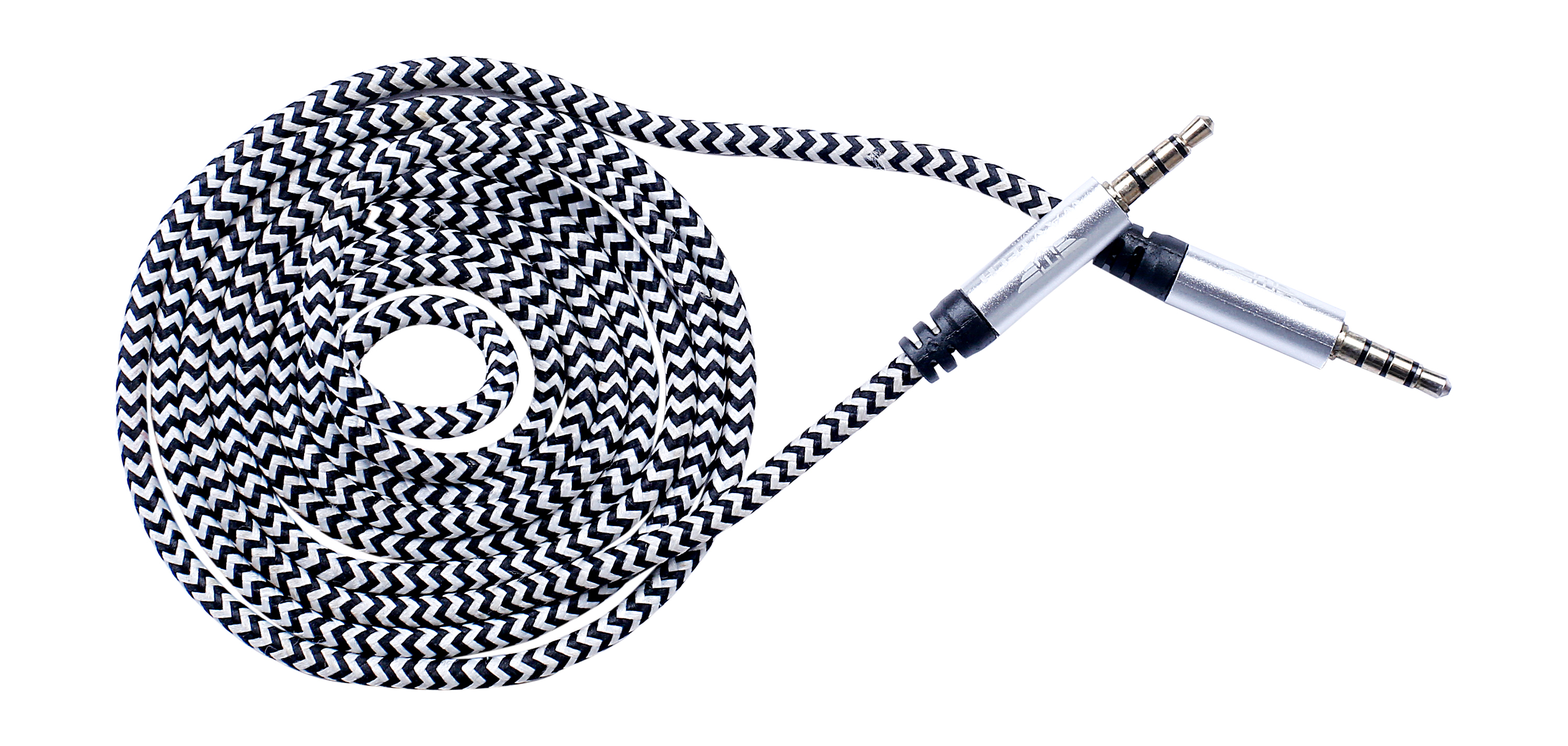 Aux Cable - Premium Copper Conductor, 3.5mm Stereo Connector , Tangle-free Design For High-quality Audio Transmission