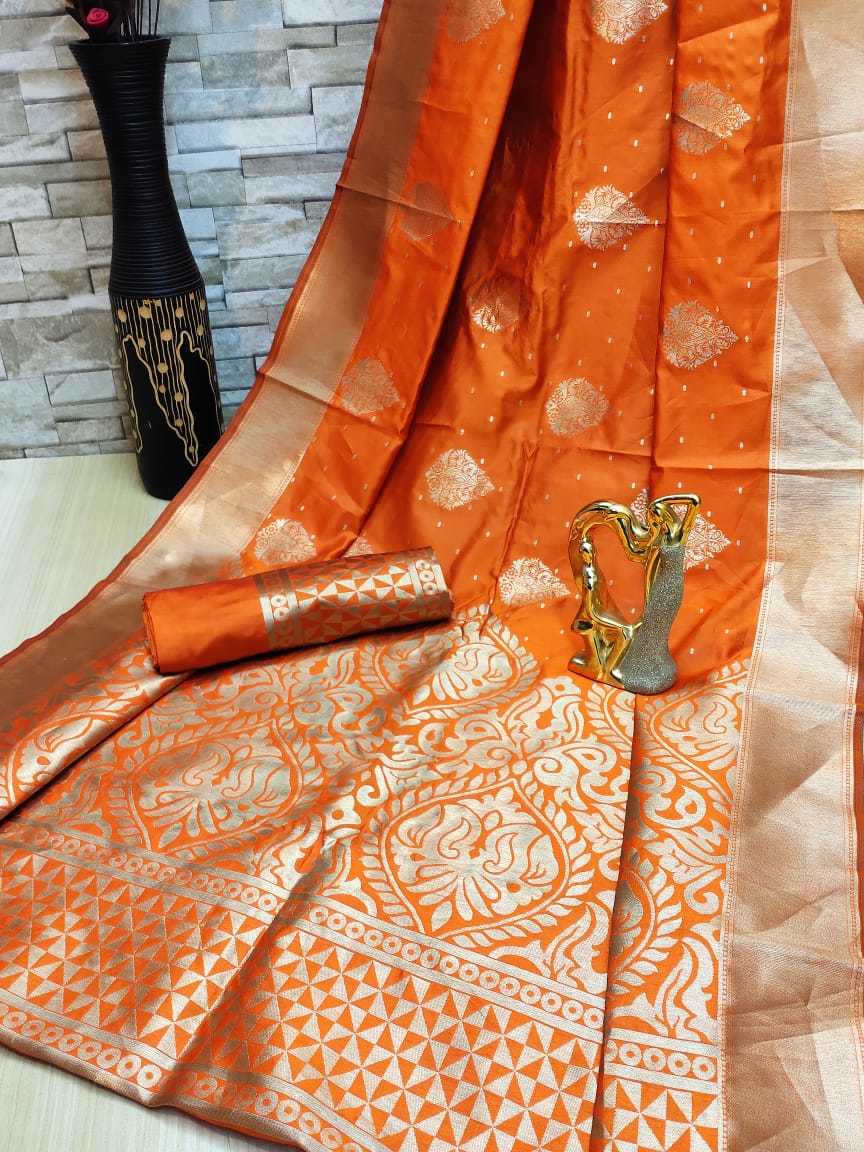 Silk Sarees - Banarasi Silk With Pure Zari Work & Running Blouse (6.3 Mtrs) | Multi Color, Festive Style, Rich Zari Weaving