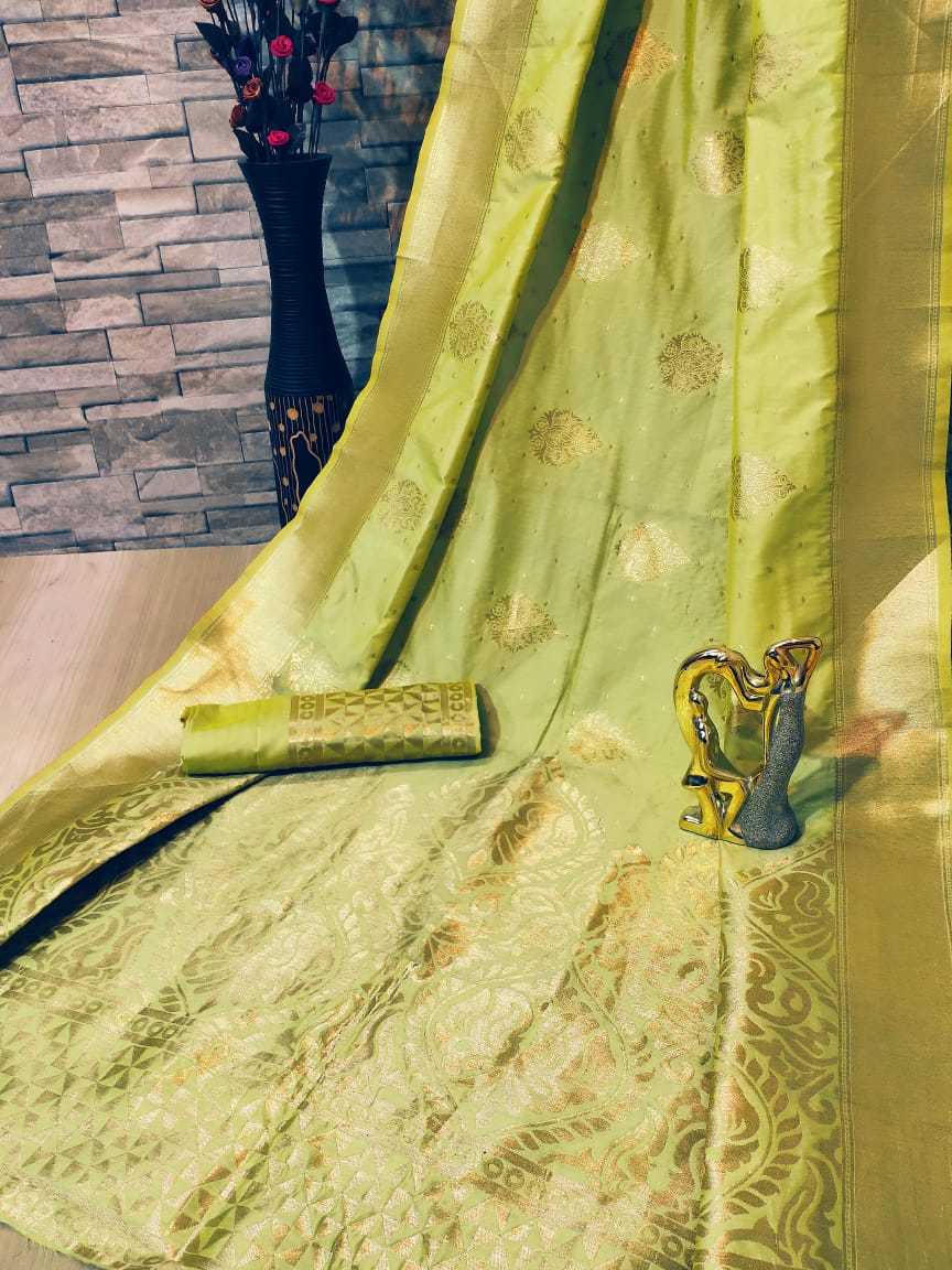 Silk Sarees - Banarasi Silk With Pure Zari Work & Running Blouse (6.3 Mtrs) | Multi Color, Festive Style, Rich Zari Weaving