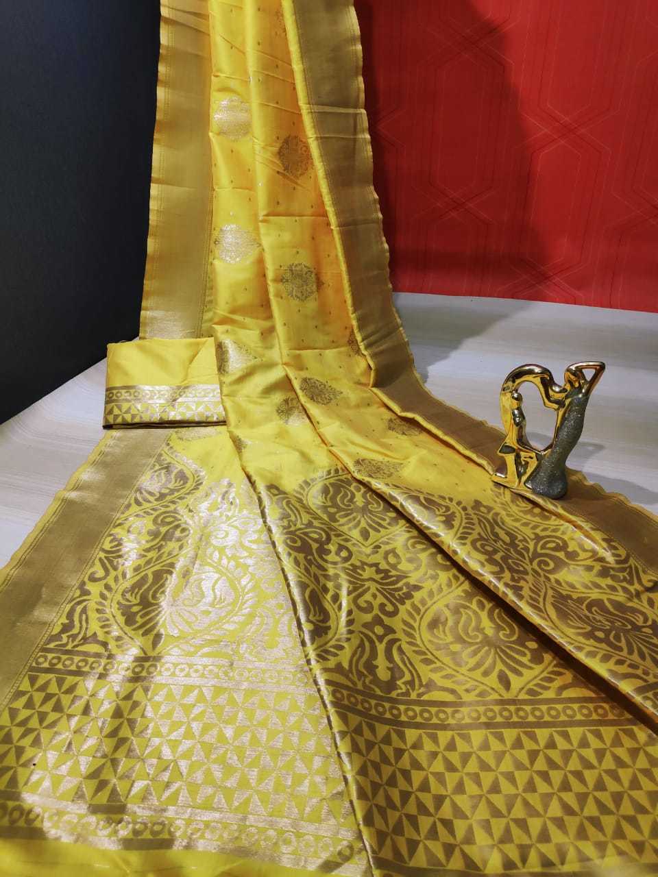 Silk Sarees - Banarasi Silk With Pure Zari Work & Running Blouse (6.3 Mtrs) | Multi Color, Festive Style, Rich Zari Weaving