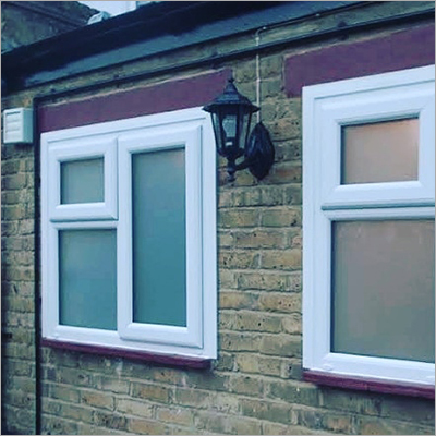 व्हाइट UPVC ग्लास विंडो