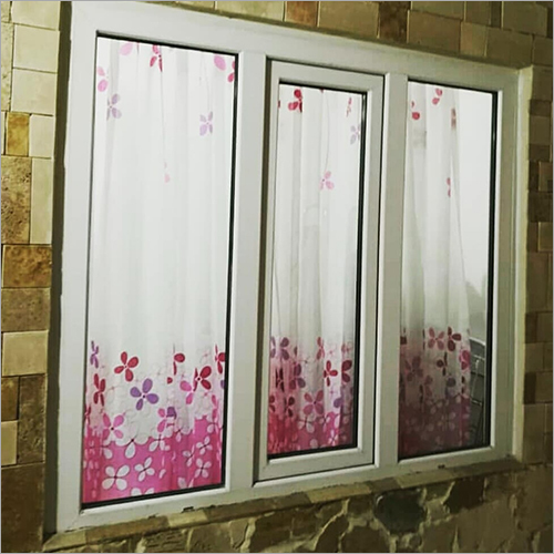 व्हाइट UPVC स्लाइडिंग विंडो