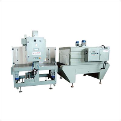 Web Sealer With Shrink Tunnel Machine - Mild Steel, Max Pack Size 600mm x 300mm | 6 Pack/Min, Automatic PLC Control, Energy-Efficient, 1-Year Warranty, 700 kg Weight