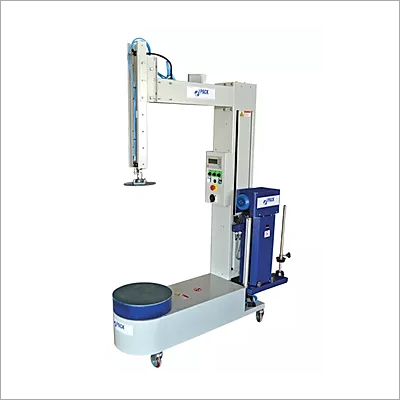 Box Stretch Wrapping Machine - Mild Steel, 5 to 60 kg Capacity | 220-440 Voltage, Automatic Operation, 200 kg Weight, 1-Year Warranty, White Color