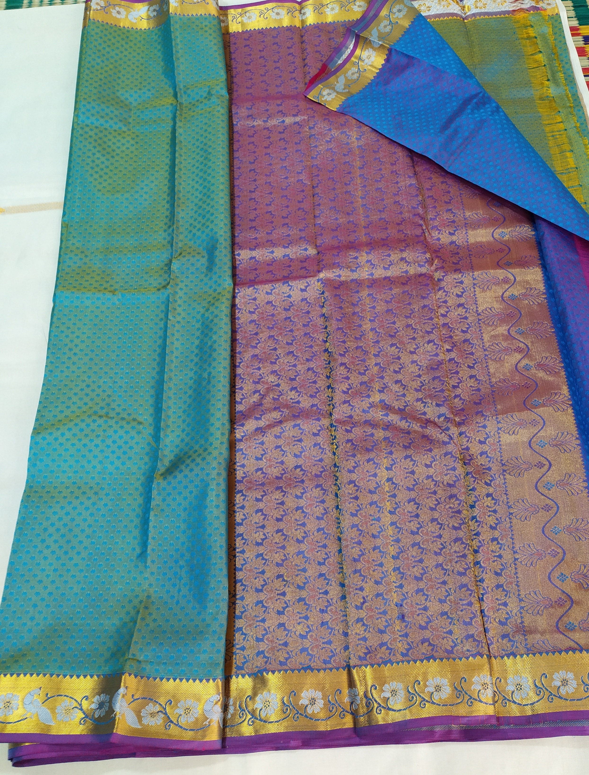 Available In Multicolour Pure Silk Little Border Sarees