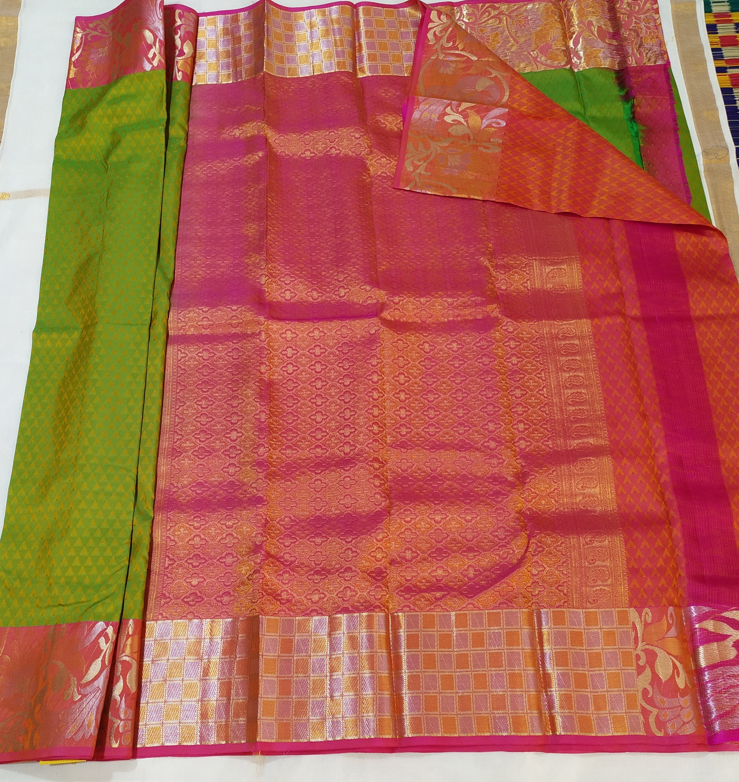 Available In Multicolour Pure Silk Wide Border Silk Sarees