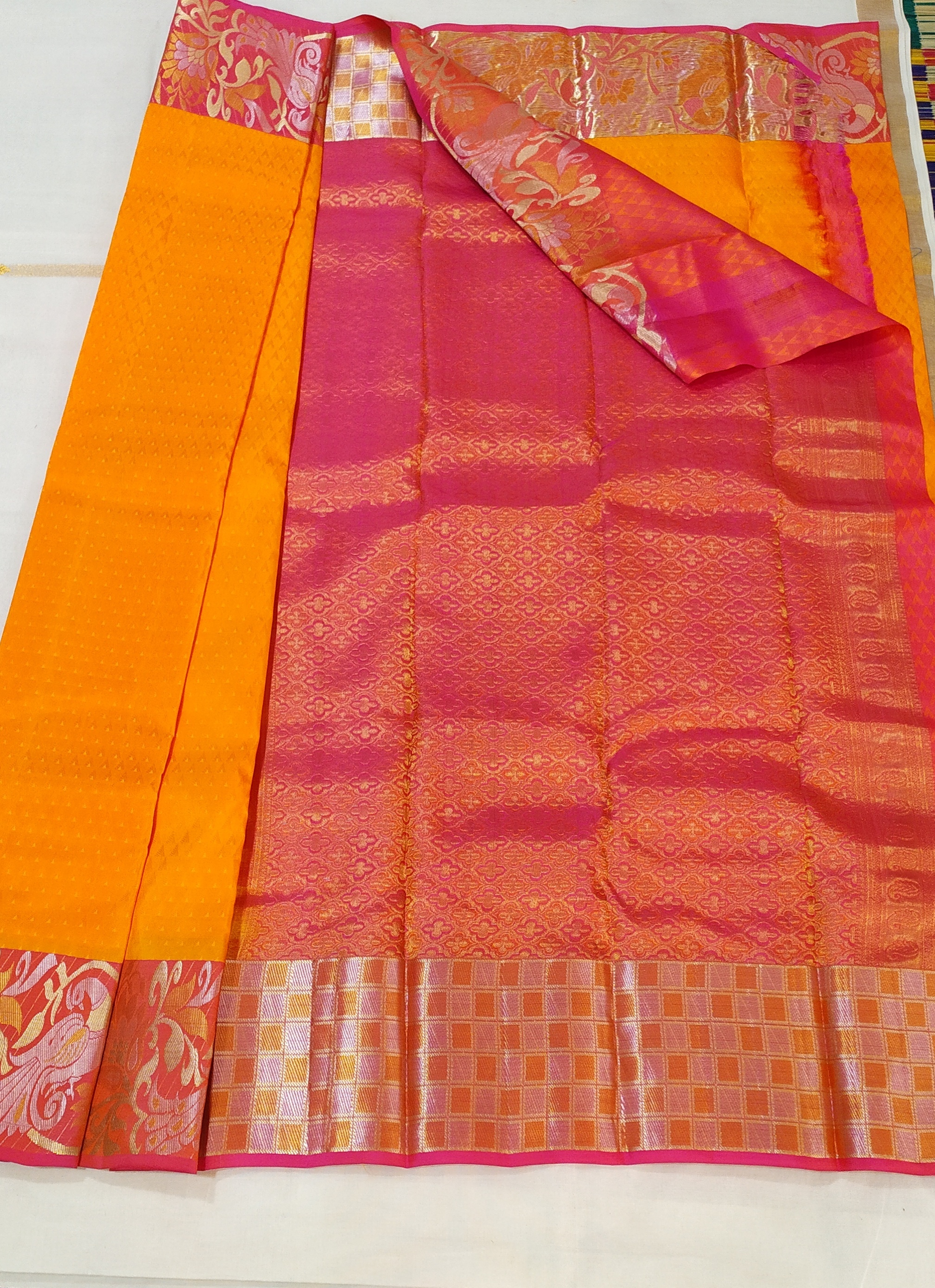Available In Multicolour Pure Silk Wide Border Silk Sarees