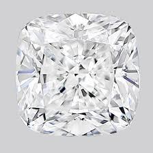 0.57ct Diamond F Si1 Igi Certified Lab Grown Hpht Square Cushion Modified Brilliant Cut Type2a Very Good