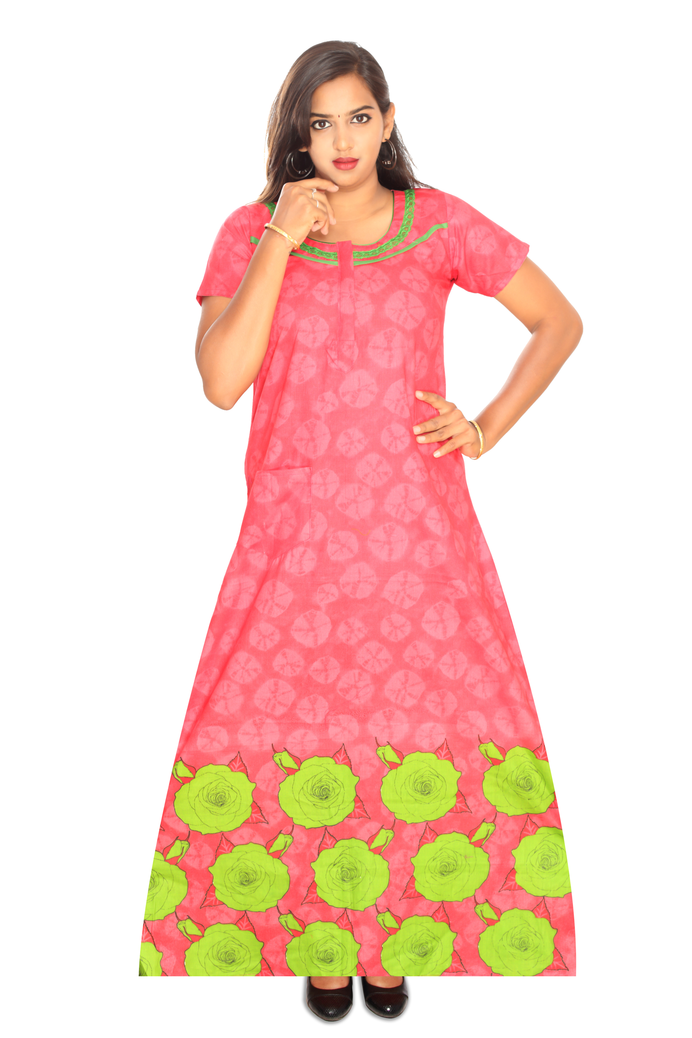 Multicolour Cotton Nighty