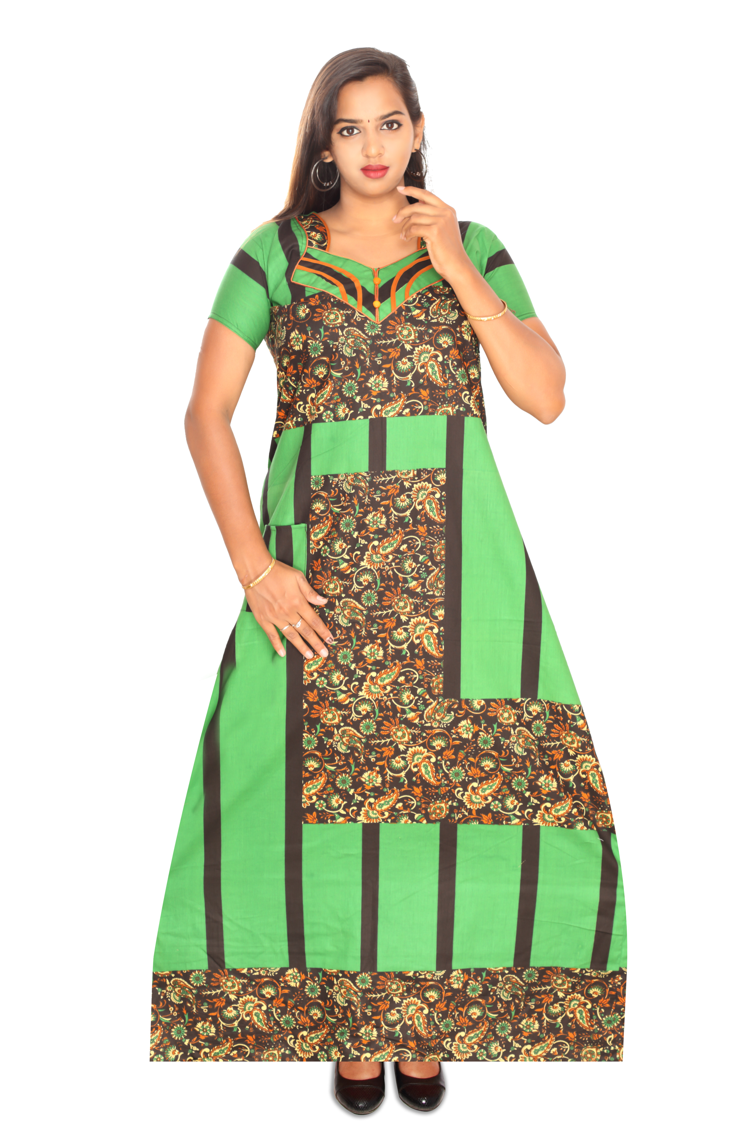 Multicolour Cotton Nighty