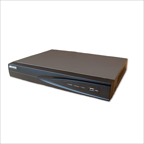 HIKVISION NVR - Metal, 315x240x48 mm , Matte Black, 4-Channel IP Video System with 48 VDC Power Supply, Dual-OS Reliability, Supports Up to 8MP Resolution