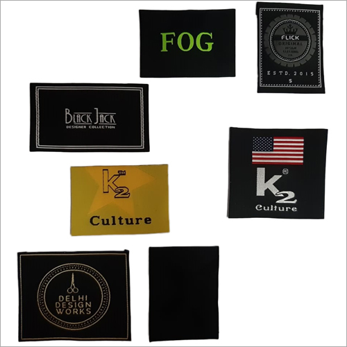 Clothing Printed Woven Label - Customizable Cloth, Non-Woven & Paper Materials | Unique Design Printing, Various Shape Options Available