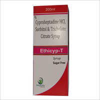 200 ml Cyproheptadine HCI Sorbitol and Tricholine Citrate Syrup