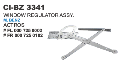 Window Regulator Assy M Benz Actros