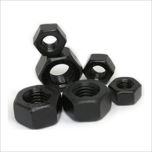 Heavy Hex Nut - Stainless Steel, Black Painted Finish | Industrial Grade Durability and Versatile Applications