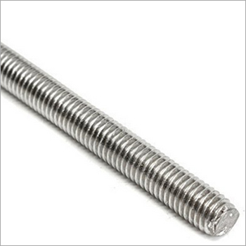 Threaded Rod - Stainless Steel, Round Head, Silver Color | Industrial Use