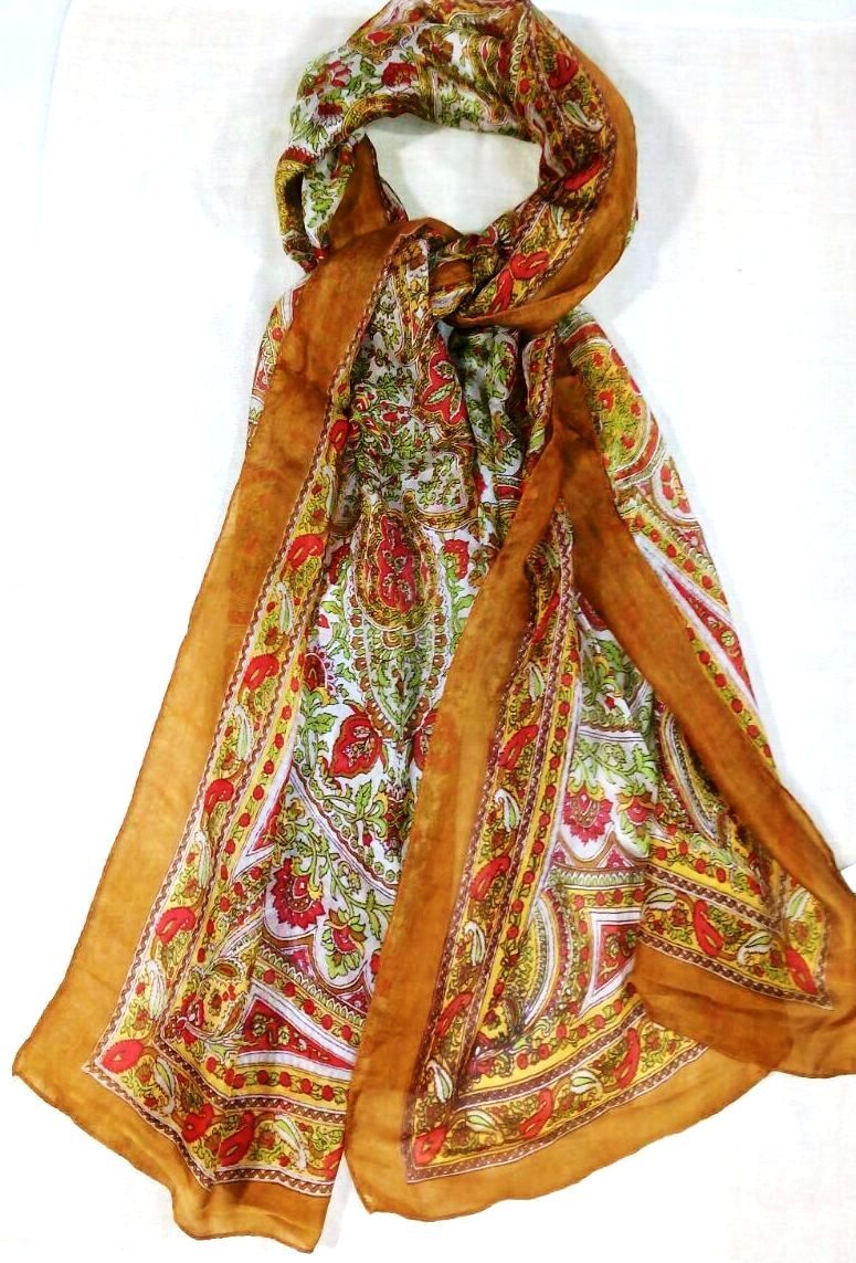 Printed Stole - 65 X 180 Cm, Customizable Size, Colors & Designs | Machine Made, Women's Fashion Stole For Daily Use, Printed Pattern