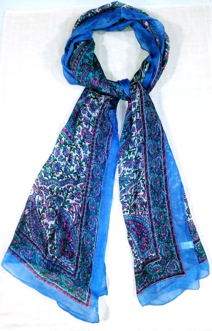 Printed Stole - 65 X 180 Cm, Customizable Size, Colors & Designs | Machine Made, Women's Fashion Stole For Daily Use, Printed Pattern