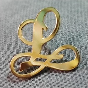 Aphabetical Letter Lapel Pin - Brass, Different Size Available, Golden Color, Versatile Aphabetical Shape | Unmatched Quality, Hardness, Customizable Design