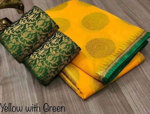 Golden Bodar Designer Saree - Art Silk, Multi Color | Occasion: Designer, Suitable for Summer, Winter, Rainy, Spring Seasons