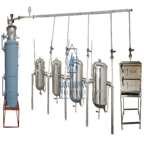 Semi Automatic Stainless Steel Steam Cooking Unit