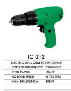 इलेक्ट्रिक ड्रिल कम स्क्रू ड्राइवर