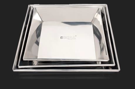 मेटल कमर्शियल स्क्वायर चाइनीज ट्रे
