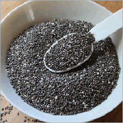 Chia Seeds - 98% Pure Organic Black Herb Seeds | High-Grade Food, 9 Months Shelf Life