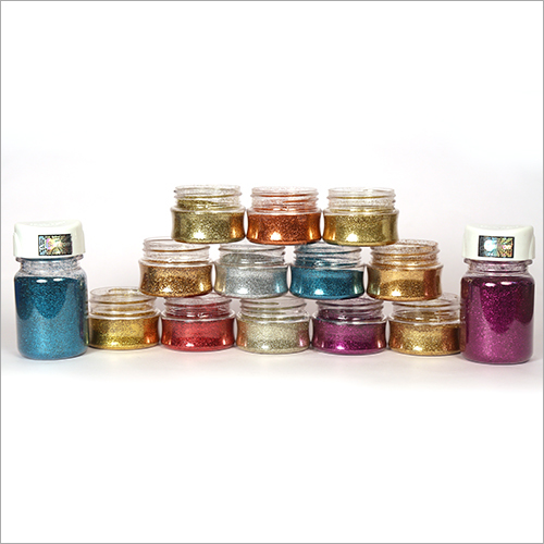 Sparkle Glitter Powder - Polyester Material, Multicolor Irregular Shapes | Various Sizes In Convenient Jars