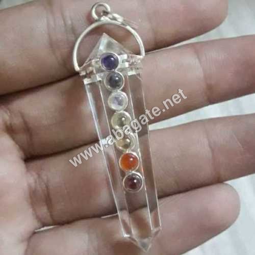 क्लियर क्वार्ट्ज़ पेंडेंट ग्रेड: AAA