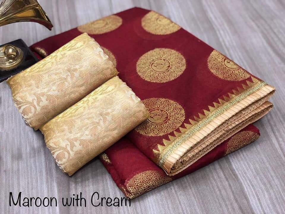 Designer Saree - Cotton Silk, Multi-color With Attach Blouse | Daily Wear For All Seasons, Superior Quality
