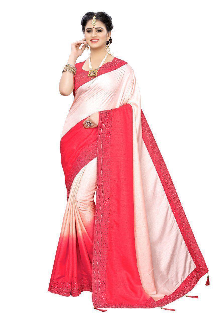 Designer Sana Sarees - Cotton Silk Blend, Multicolor, Plain Patterned, Ideal For All Seasons