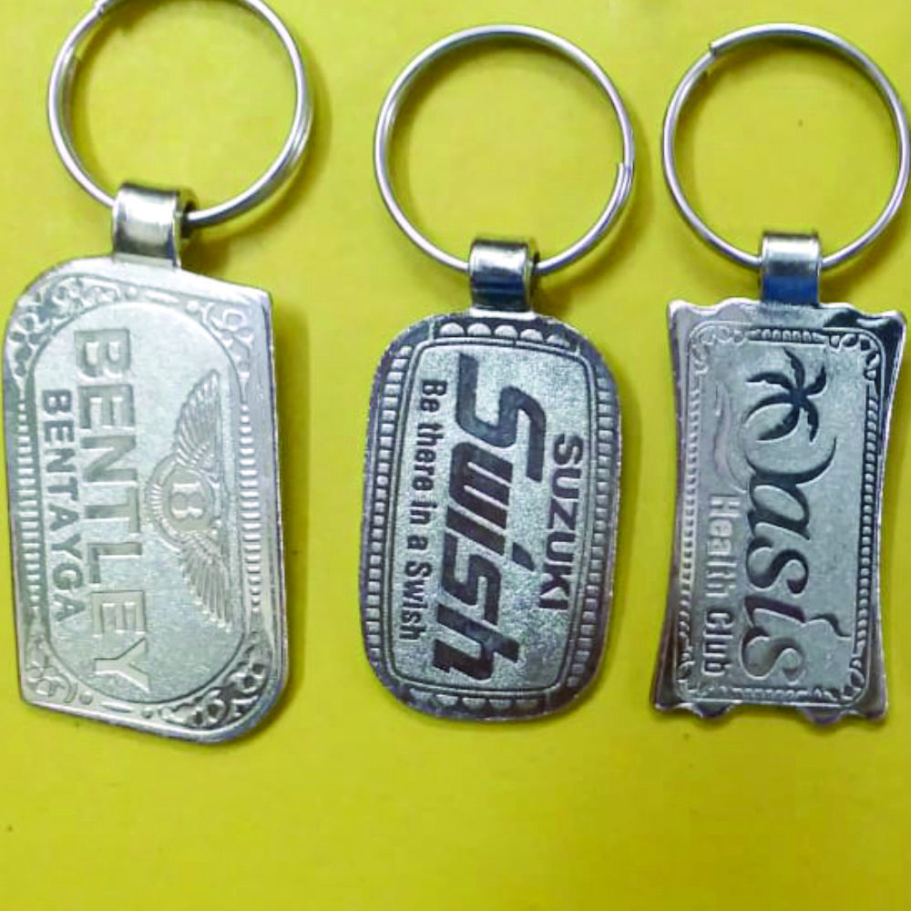 Metal Nickel Plating Keychain