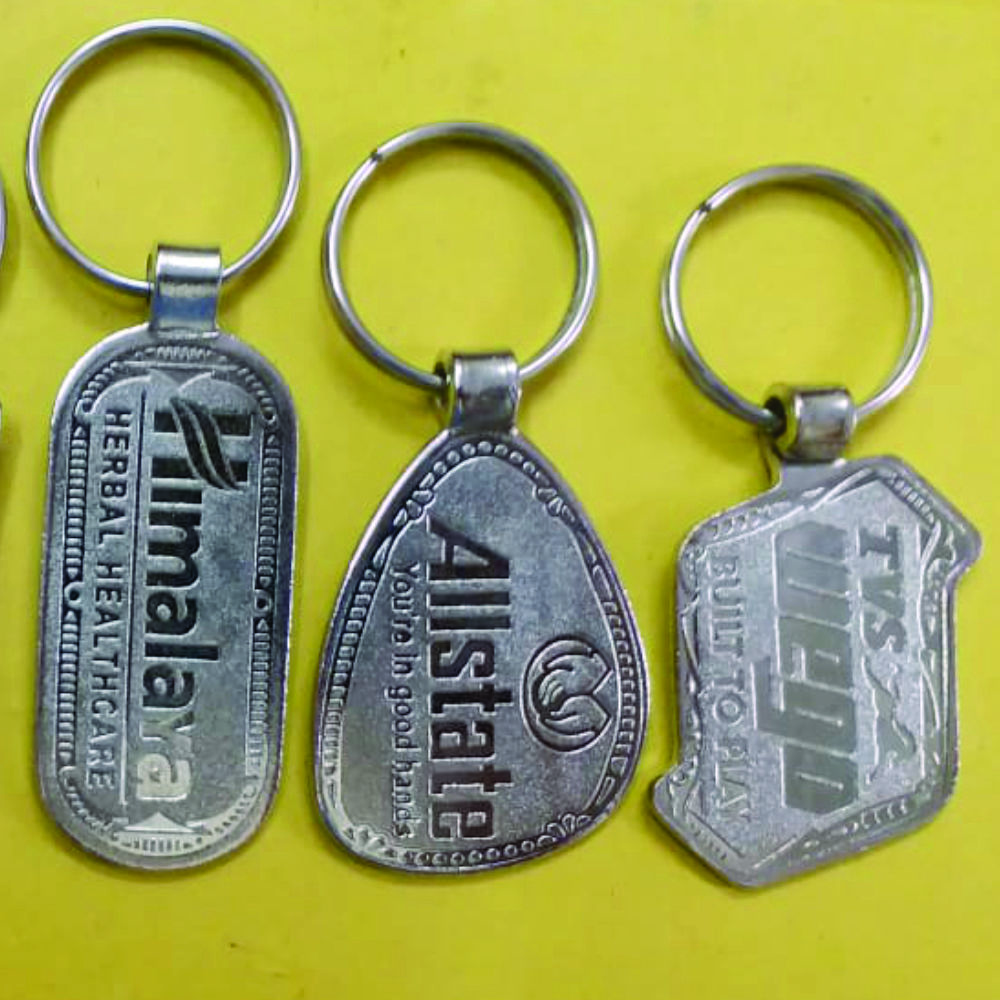 Metal Nickel Plating Keychain