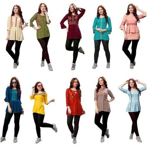 Fancy Top - Lightweight Cotton Blend, Size M/L/XL/XXL | Soft, Skin-Friendly Texture, Alluring Designs, Colorfast for Easy Care