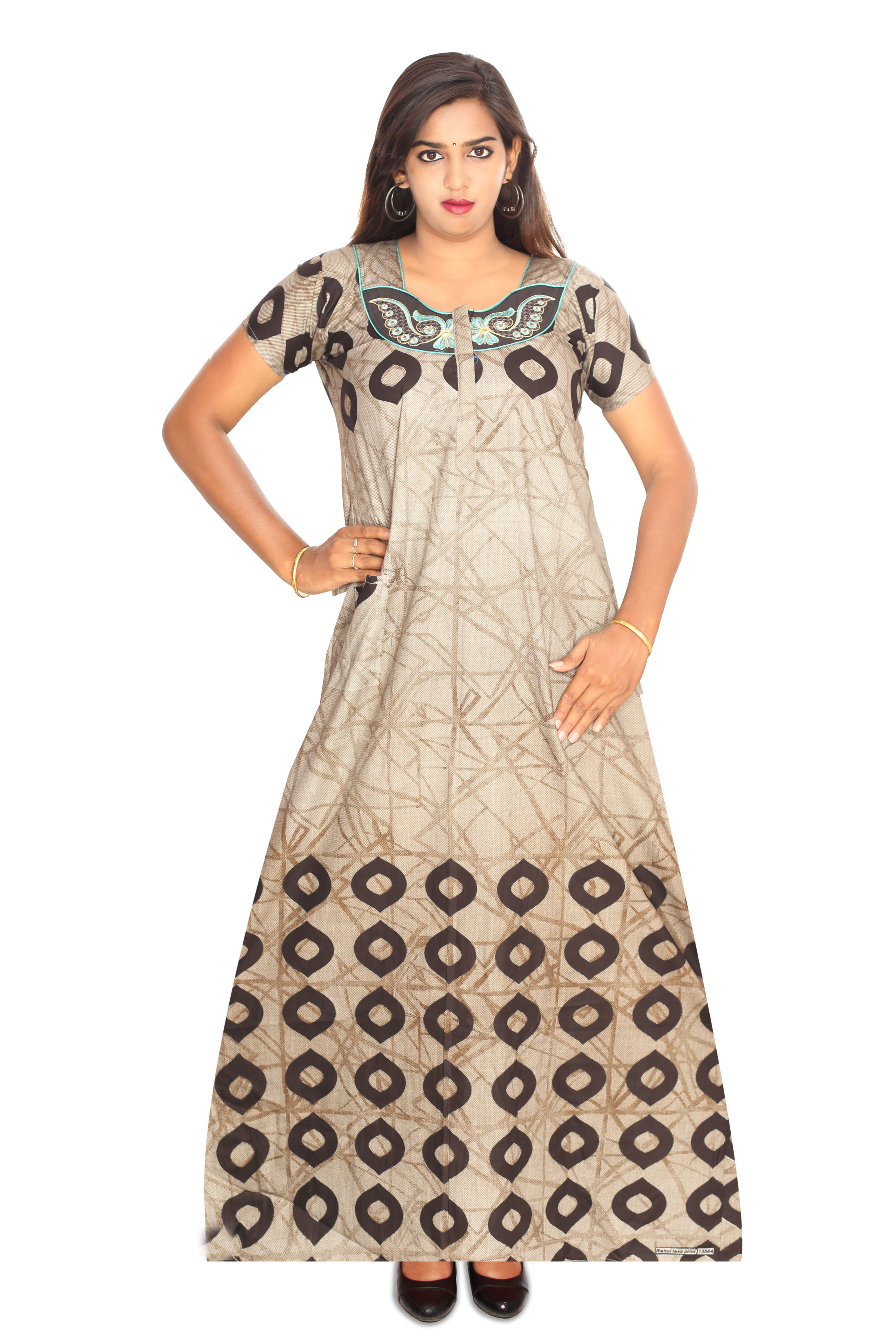 Multicolor Printed Nighty