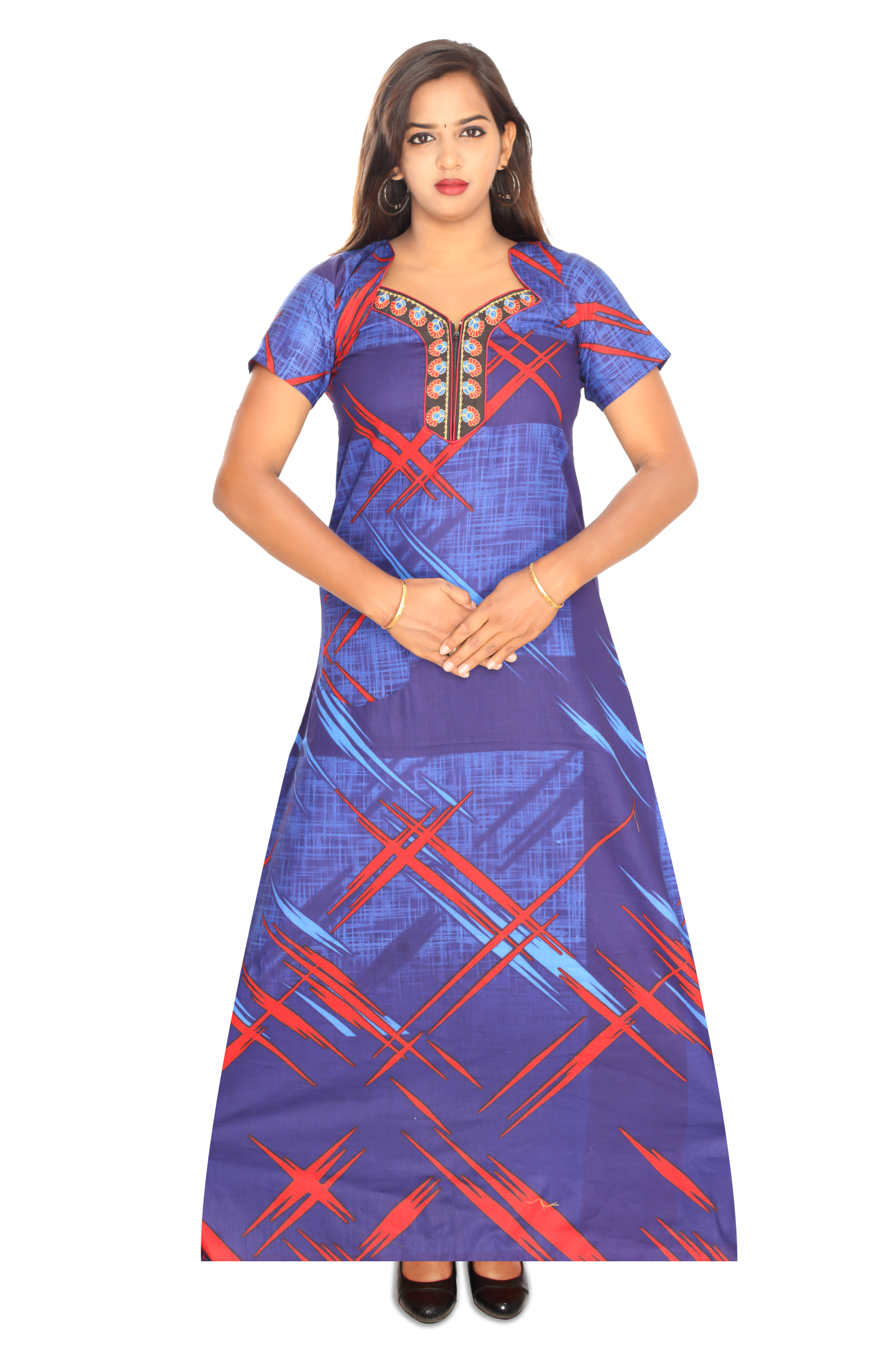 Multicolor Printed Nighty