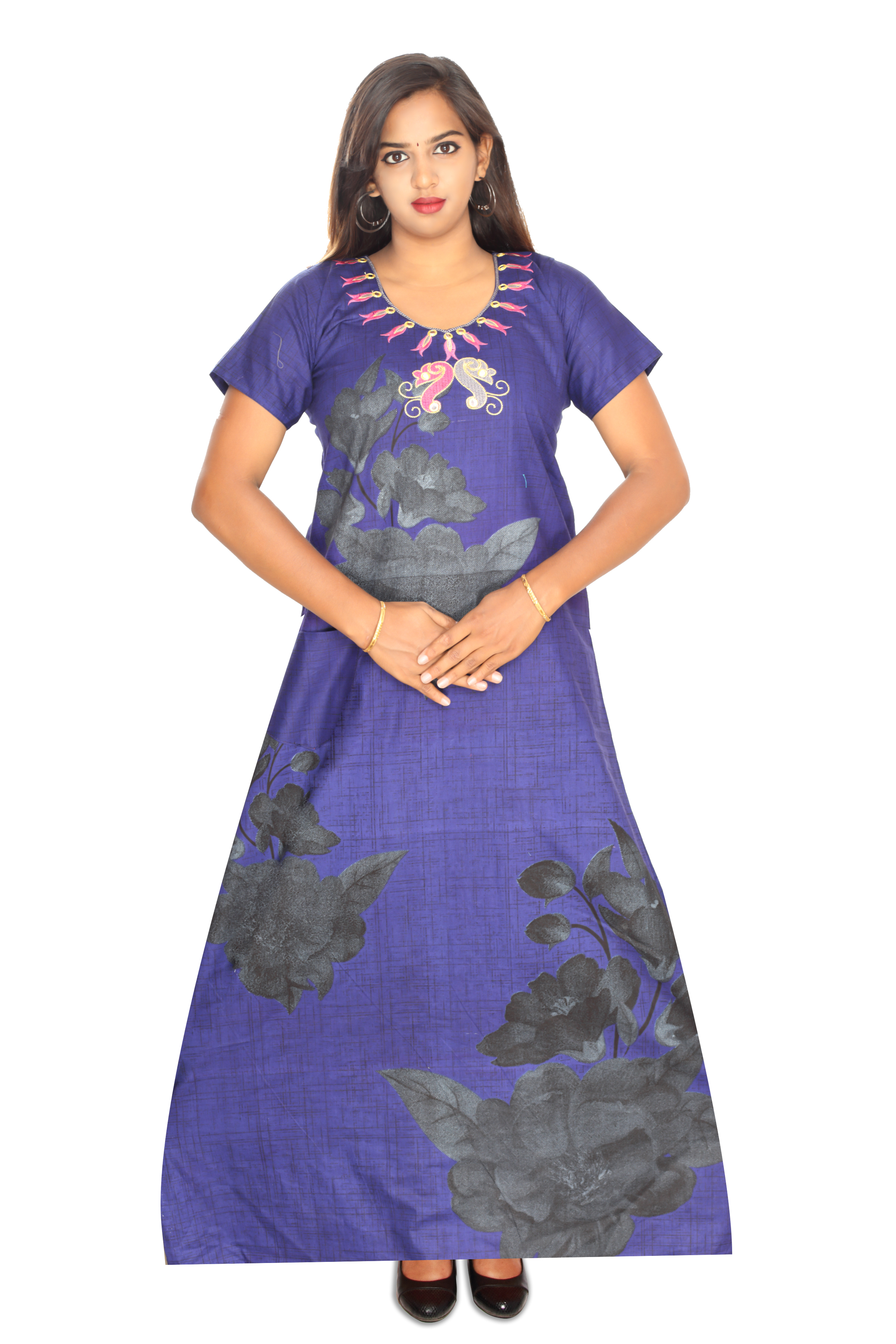 Multicolor Printed Nighty