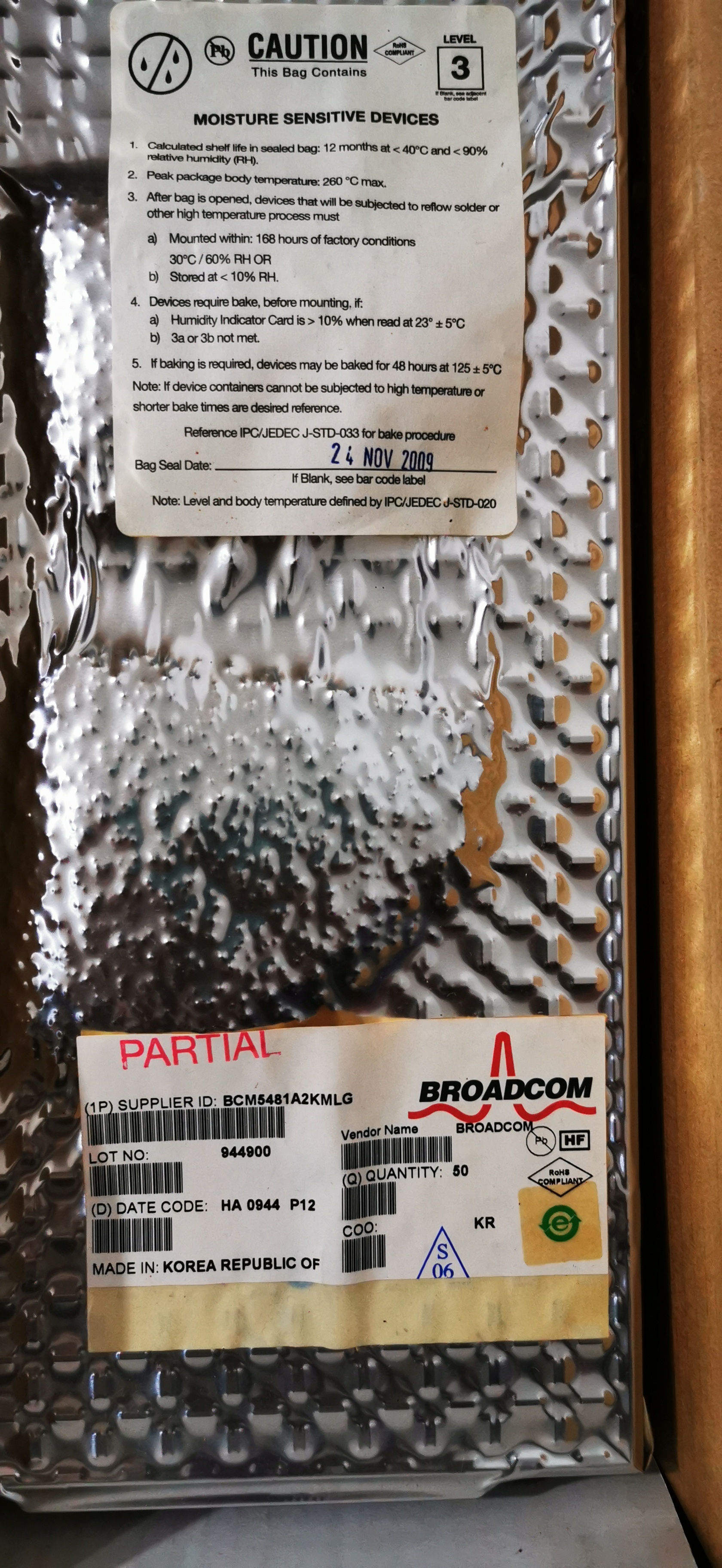 Ic Components Bcm5481a2kmlg