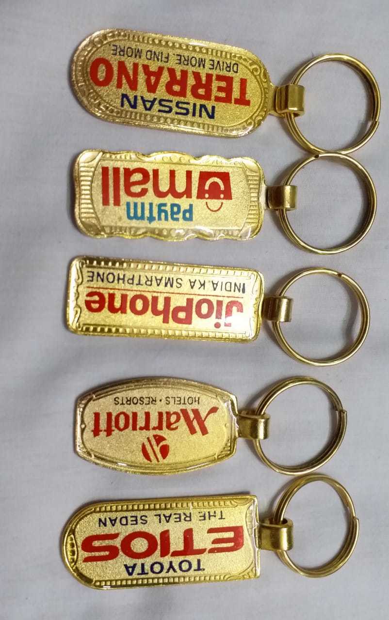 Indian Metal Gold Plating Keychain