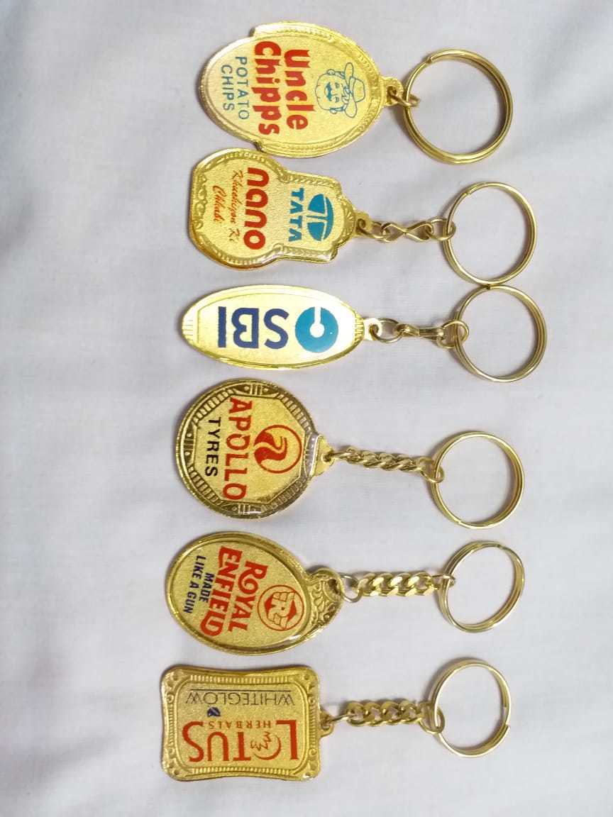 Indian Metal Gold Plating Keychain