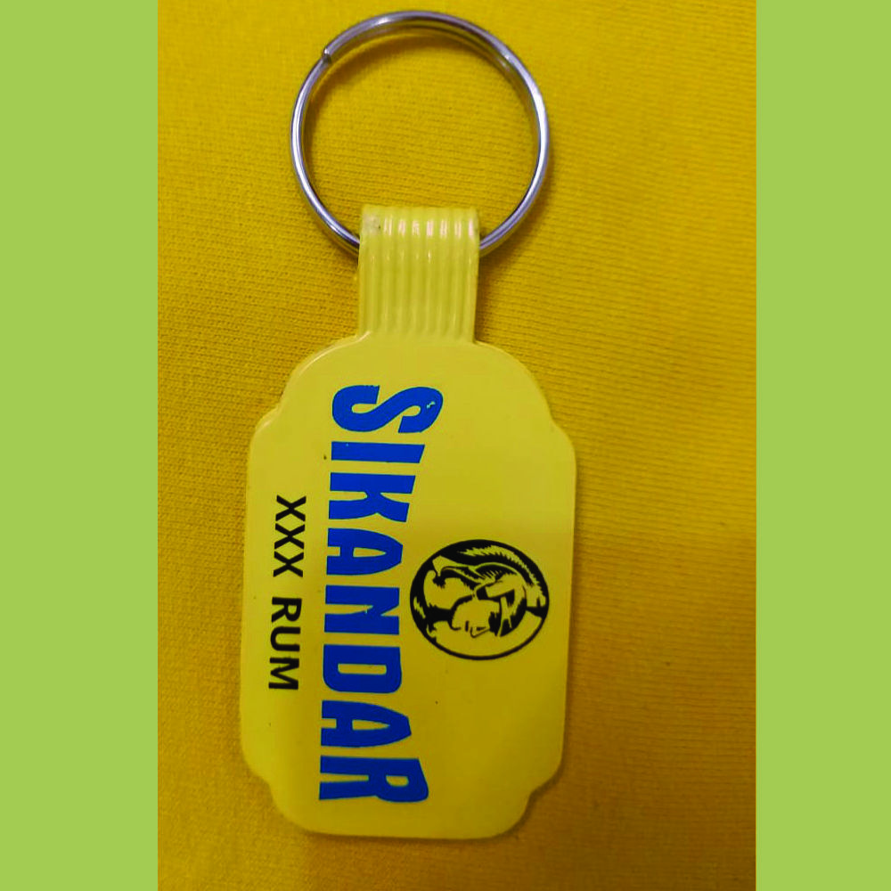 Indian Multicolor Abs Plastic Keychain