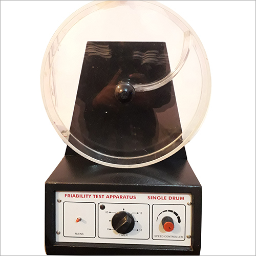 Friability Apparatus - Heavy-Duty Testing Device, 220 Volt, Black Finish, Integrated Weighing Balance