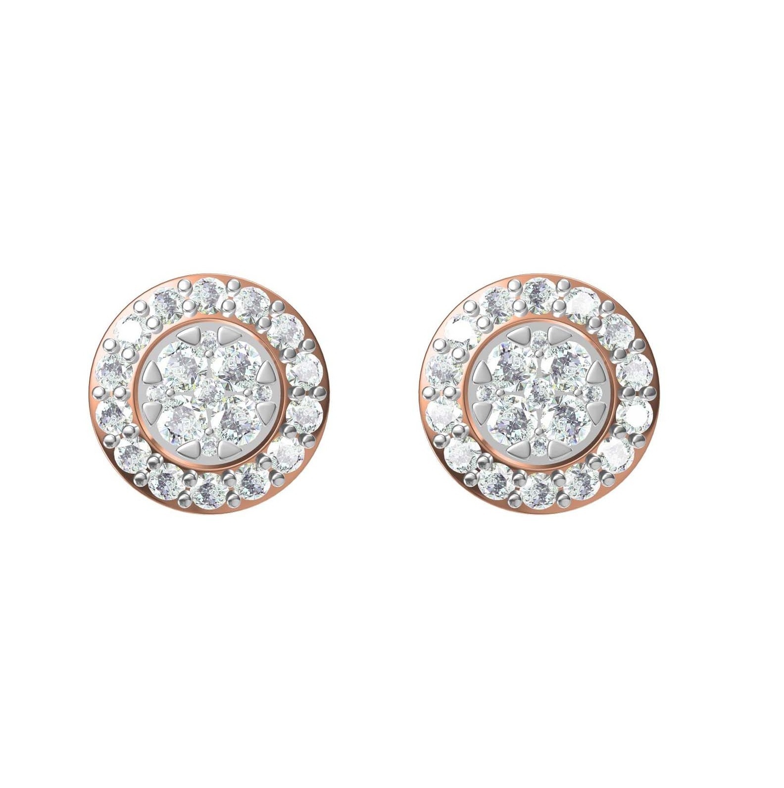 Diamond Earring Tcw 1.438 14k Gold 3.4 Gm Size: 1.438ct